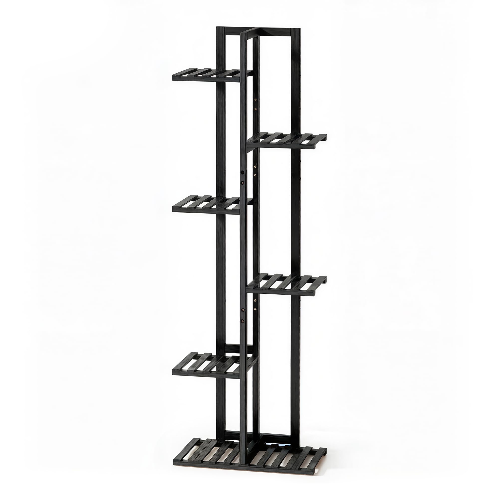 ROSSNY 48 Inch Talll Plant Stand Indoor, 6 Tier 7 Potted Bamboo Plant Stands for Indoor Plants, Corner Plant Stand, Plant Shelf For Indoor, Tiered Plant Stands, Indoor Plant Holder, Natural