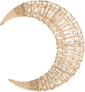 Ciieeo Rattan Moon Hanging Decor for Crafts Natural Handmade Ornament for Room and Outdoor Party Decoration for Holidays and Special Occasions