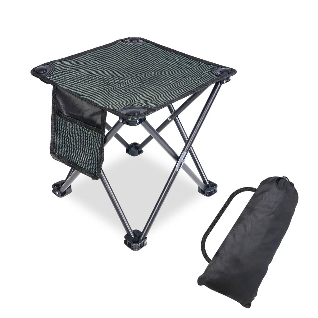 2 Pack Camping Stool Portable, 13.7 Inch Folding Stool for Outdoor Gardening, Fishing, BBQ, Hiking with Carry Bag(400 LBS Capacity)