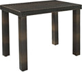 Furniture Brown Palm Harbor Wicker Counter Height Outdoor Bar Stools Set of 2 for Patio Backyard Deck