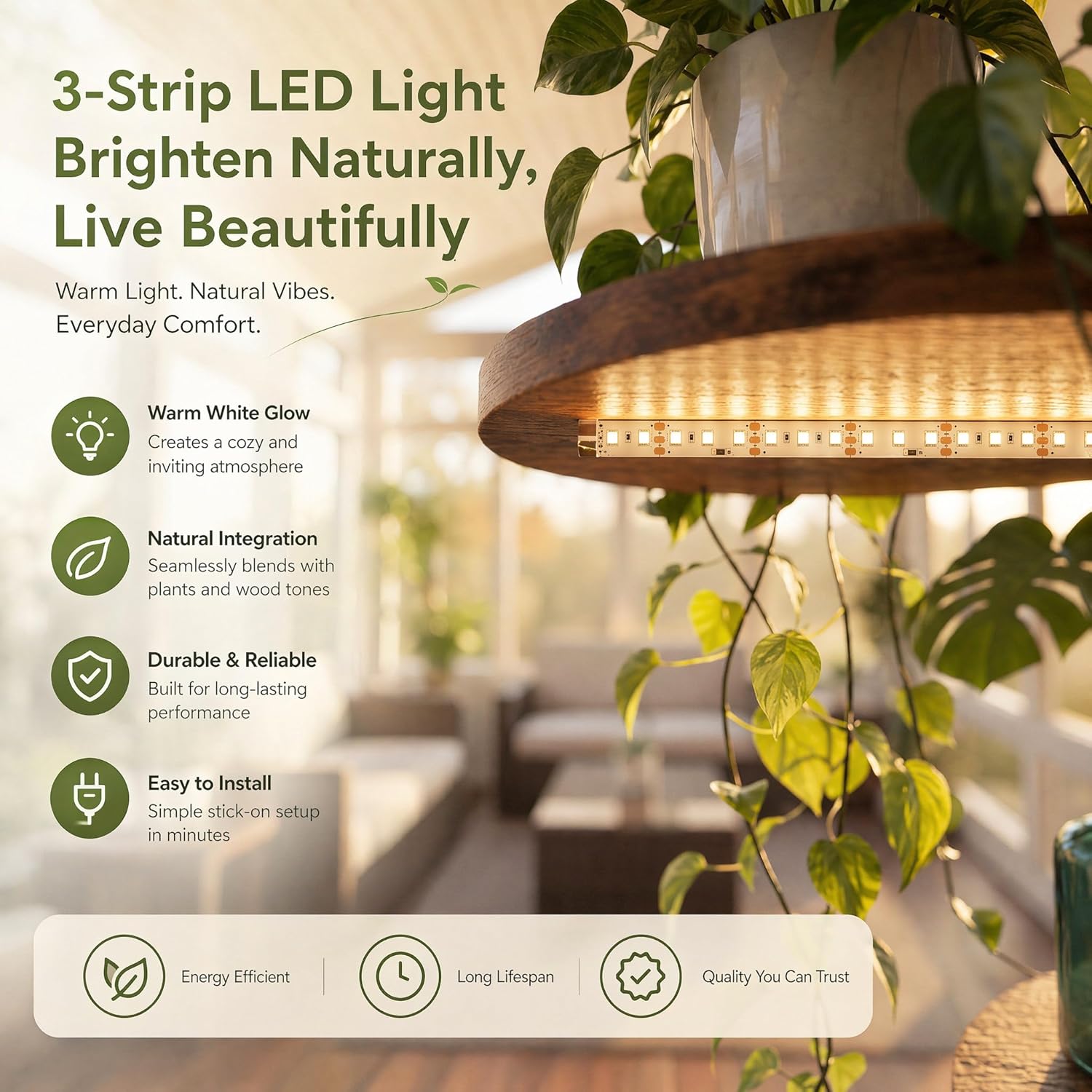 4 Tier Plant Stand Indoor with Grow Light, Tiered Plant Stands for Indoor Plants Multiple, Corner Flower Stand for Living Room, Multi-Layer Vintage Design Plant Shelf