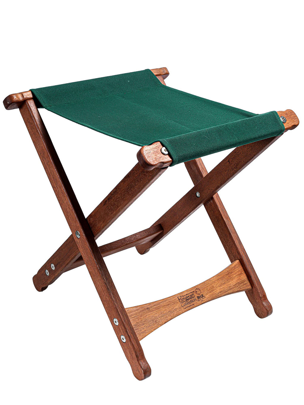 BYER OF MAINE Pangean Folding Stool – Canvas Camp & Wood Camp Stool for Portable & Outdoor Seating in Natural Color